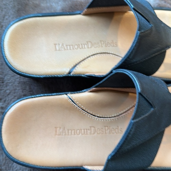 L’ AMOUR Des Pieds Chantara Black Sandal Sz 7.5 - Picture 6 of 12